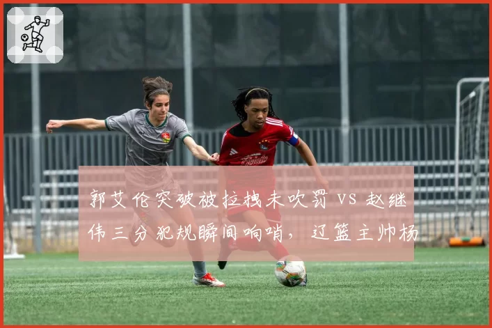 郭艾伦突破被拉拽未吹罚 vs 赵继伟三分犯规瞬间响哨，辽篮主帅杨鸣怒摔战术板